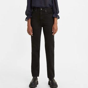 Levi's 70s High Slim Straight Black Jeans